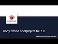 Copy offline bootproject to PLC