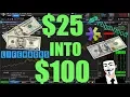 Turning 25 Into 100 - DAY TRADING HACK TO AVOID PDT RULE