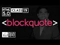 Blockquote Tag - HTML5 Tutorial in