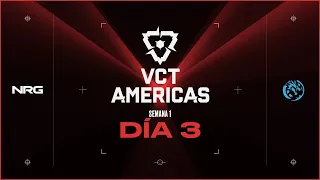 #VCTAmericas | NRG vs LEV | Semana 1 Día 3 | Esports | VALORANT