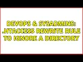 DevOps SysAdmins htaccess rewrite rule to ignore a directory