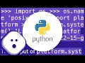 How to identify on which OS Python is running on