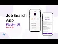 Job Search App UI Part 2 Flutter UI Speed Code Technofolk