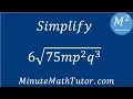 Simplify 6 75mp 2q 3