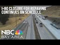 I-80 repaving work continues on schedule Caltrans says
