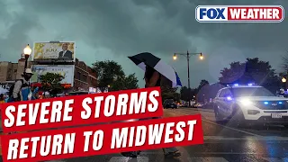 Severe Storms Return To Midwest Ohio Valley With 800K Still Without Power After Deadly Windstorm