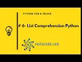 6 - List Comprehension Python Arabic list comprehension