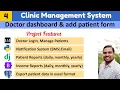 Doctor dashboard Add Patient Clinic management system Django PostgreSQL and Bootstrap