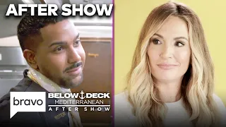 Kate Chastain Defends Aesha On The Chef s Mistake Below Deck Med After Show S9 E13 Pt 1 Bravo