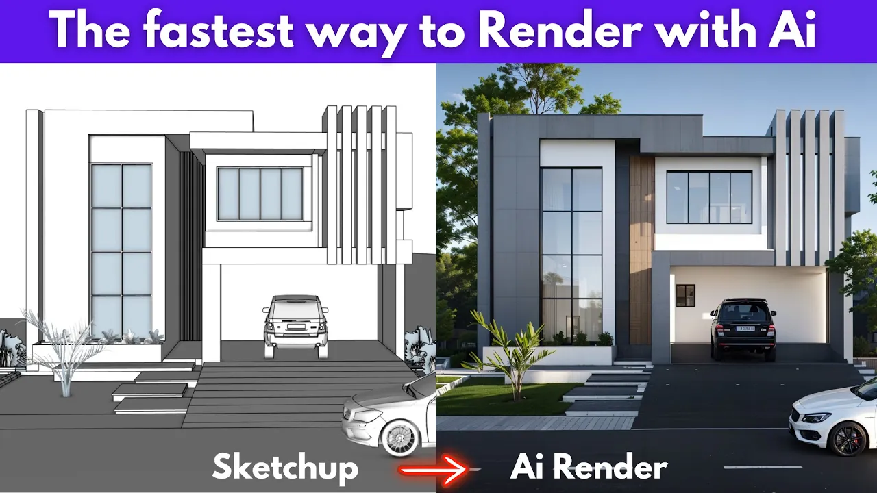 A faster AI rendering workflow tutorial video thumbnail