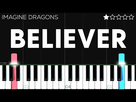 Download MP3 Imagine Dragons - Believer | EASY Piano Tutorial