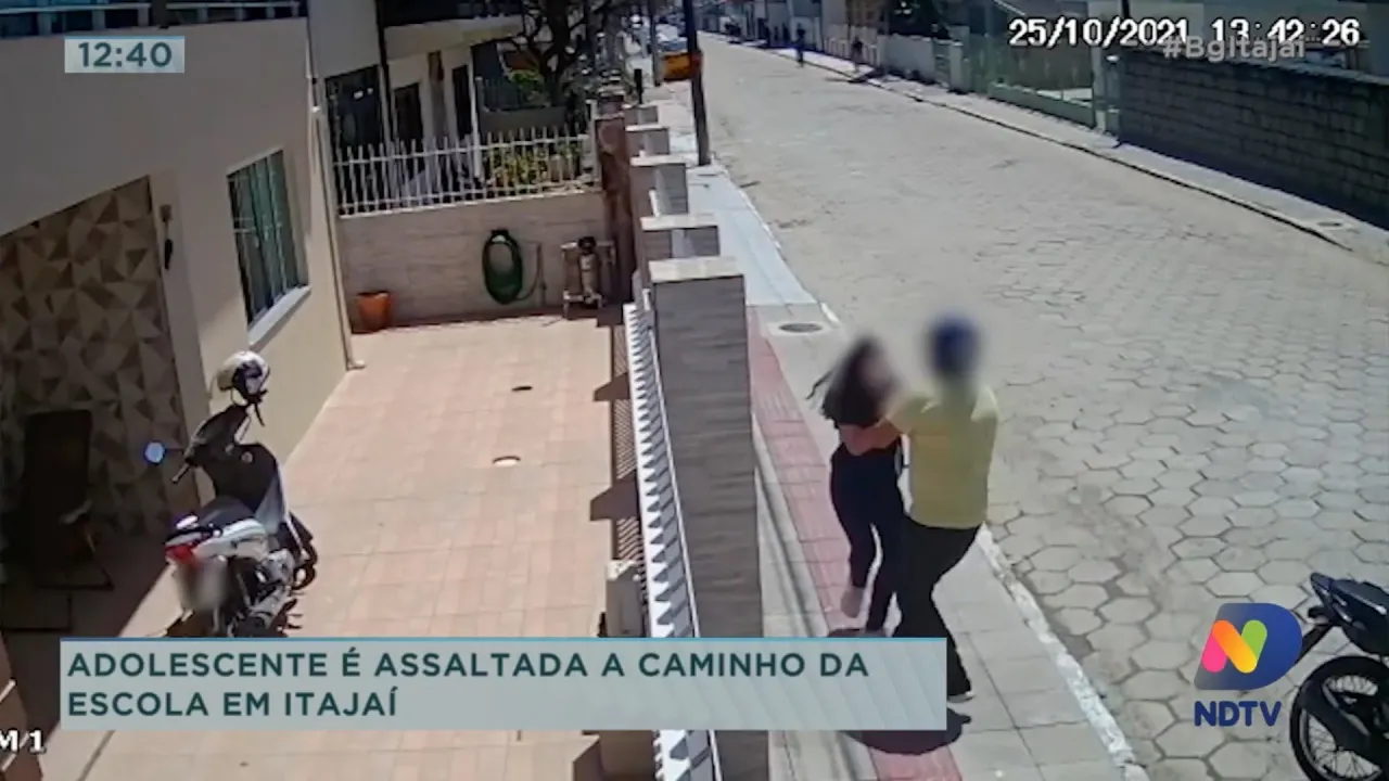 Adolescente é assaltada a caminho da escola em Itajaí