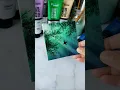 forest sunshine easy acrylic painting idea for beginners