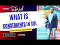 What is Constraints in SQL Table How constraints are specified in SQL during table creation SQL