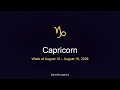 Capricorn Weekly Forecast Ground Your Visions