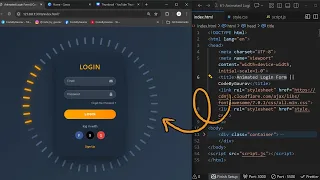 Animated Login Form with Modern UI HTML CSS JavaScript