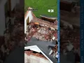 Drone shows off storm damage in Berwick