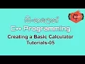 C Programming Sinhala Tutorials 5 Creating a Basic Calculator