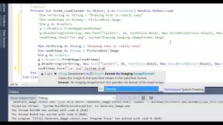 Draw Text on Images in VB net using Graphics
