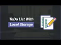 Arabic HTML CSS JavaScript Tutorials - To-Do App With Local Storage