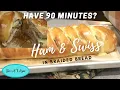 If you have 90 minutes you can make this dinner Ham Swiss in Braided Loaf