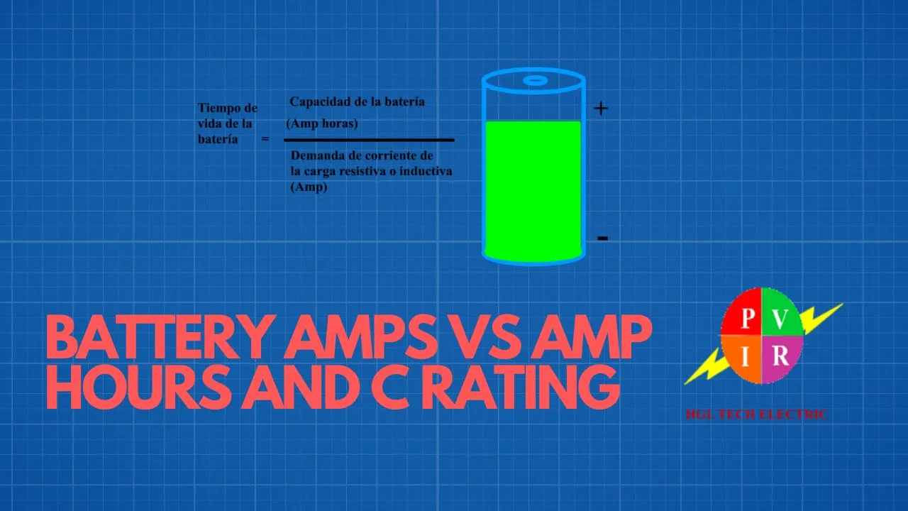 Battery amps amp hours and C rating. Battery C rate. Amps vs amp hours. Battery tutorial.