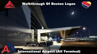 BOS Walkthrough Of Boston Logan International Airport Pre-Security All Terminal Airport Vlog