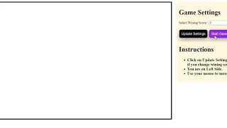 Bricks Game using Javascript HTML CSS