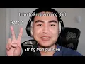 Intro to Programming C - Part 2 String Manipulation