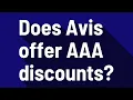 Does Avis offer AAA discounts