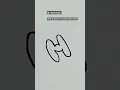 How to draw H in bubble letters calligraphy style tutorial