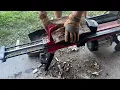 review 5 ton ELECTRIC log splitter central machinery harbor freight