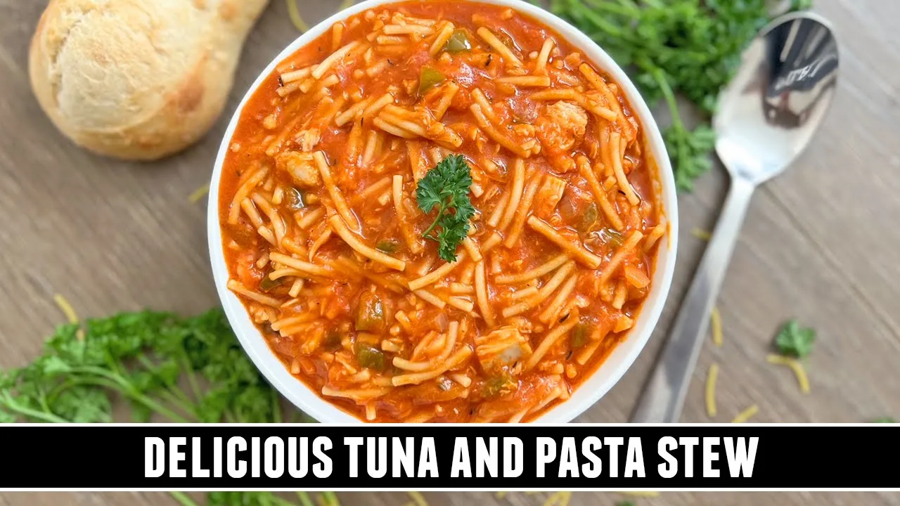 AMAZING Canned Tuna & Pasta Stew   EASY 30 Minute One-Pan Recipe