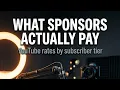 YouTube Sponsorship Rates What Each Subscriber Tier Really Earns