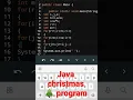 Java christmas tree pattern program