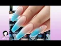 Blue Ombre Nail Art Tutorial - Acrylic Sculpting