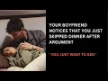 ASMR Your boyfriend notices that you just skipped dinner after argument roleplay