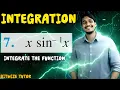 Integrate x into sin inverse x