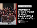 Healthcare Leadership Program ROI Application Tips February 18