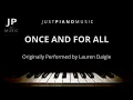 Once And For All (Piano Accompaniment) Lauren Daigle