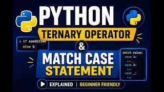Python Ternary Operator and Match Case Statement Explained Python Tutorial for Beginners