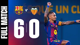 FULL MATCH FC BARCELONA 6 vs 0 VALENCIA LALIGA MD04