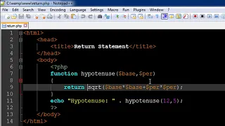 PHP MySQL Tutorial 36 Returning Values From Functions YouTube