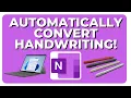 Lagu How To Automatically Convert Handwriting To Text in OneNote