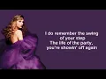 Download Lagu TAYLOR SWIFT - Last Kiss (Taylor’s Version) (Lyrics)