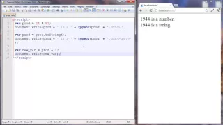 Javascript Tutorial 6 Type Conversion and Concatenation