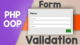 Simple signup form validation using Object Oriented PHP source code Quick Programming Tutorial