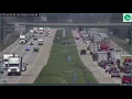 1 killed in crash after dump truck loses tire crosses median on I-270