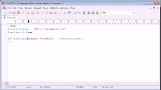 Beginner PHP Tutorial Using the Header to Force Page Redirect in PHP by For Student Organization