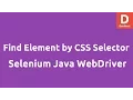 Find element by CSS Selector Selenium Java